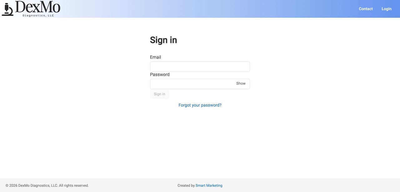 Website screenshot in iMac display.
