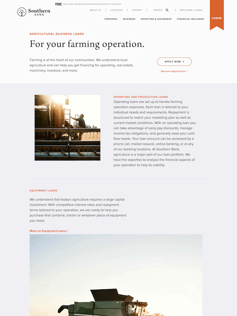 Product page screenshot